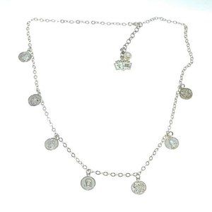925 sterling silver saint charms rosary necklace